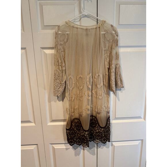Lilly Mason Boho Cottagecore Ombré Lace Peasant Dress- Medium - Picture 8 of 8